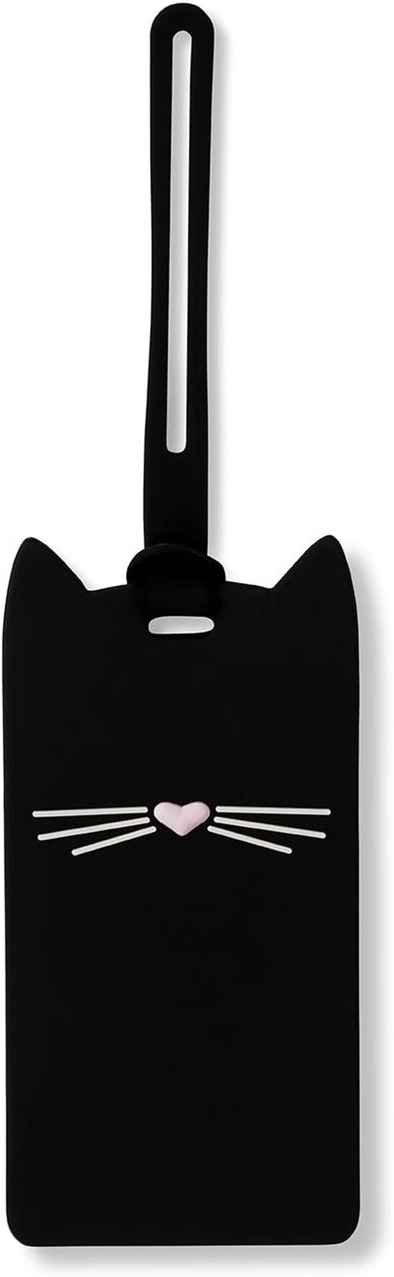 Kate Spade New York Black Cat Collection Travel Gear Featuring Id Clip, Umbrella, and Luggage Tag image number 4