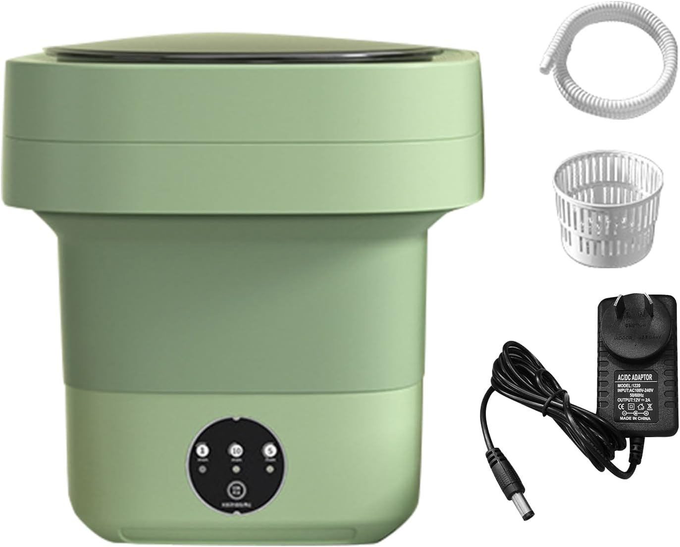 MAX COOL 11L Portable Washing Machine Foldable Washer Deep Cleaning Perfect for Office, Camping, Traveling (Purple)