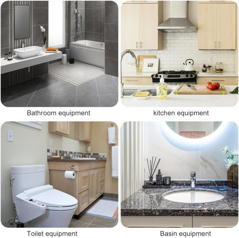 Operitacx 5 Pack Empty Caulk Tubes with Plunger Caps Refillable Sealant Tubes for Home Improvement Tile Grouting Leak Repair with Adjustable Flow Tip image number 1