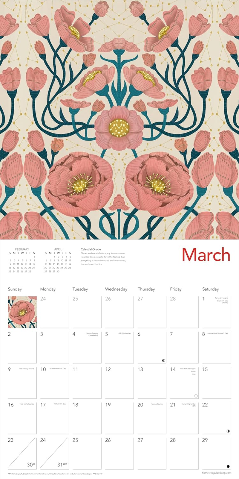 Nina Pace Wall Calendar 2025 (Art Calendar) image number 3