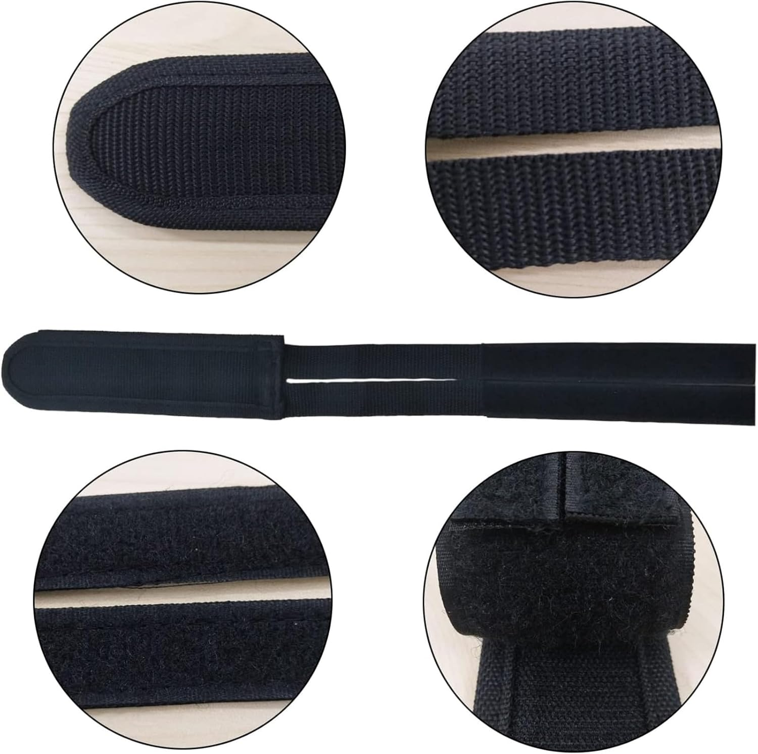 1 Pair Bike Pedal Strap Toe Clips Straps Tape Adjustable Anti-Slip Double Adhesive Bicycle Feet Straps image number 1