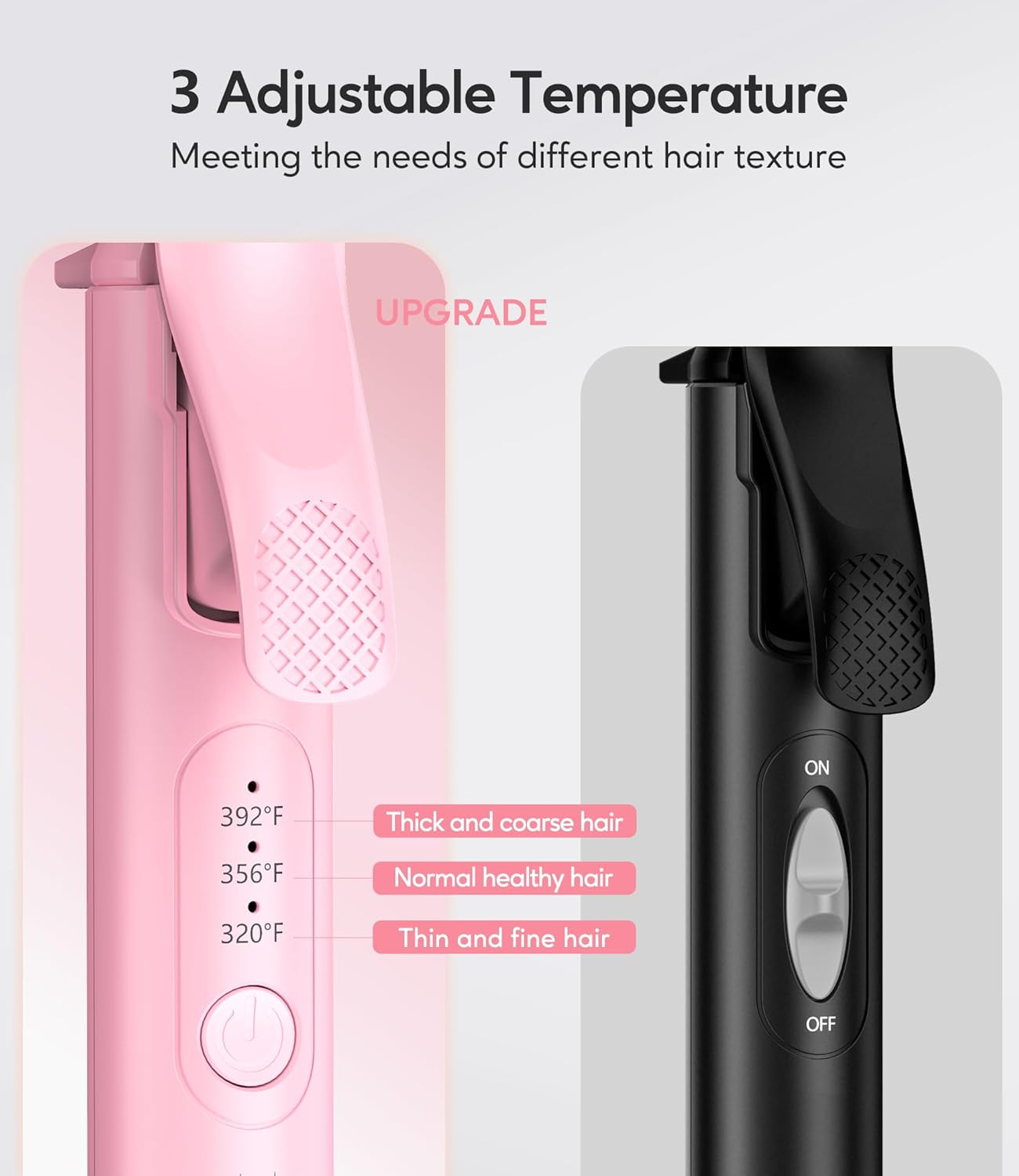 FARERY Mini Curling Iron 016MT Pink