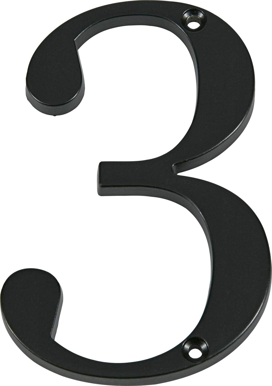 Distinctions by Hillman 843143 4-Inch Flush-Mount Black House Number 3 image number 3