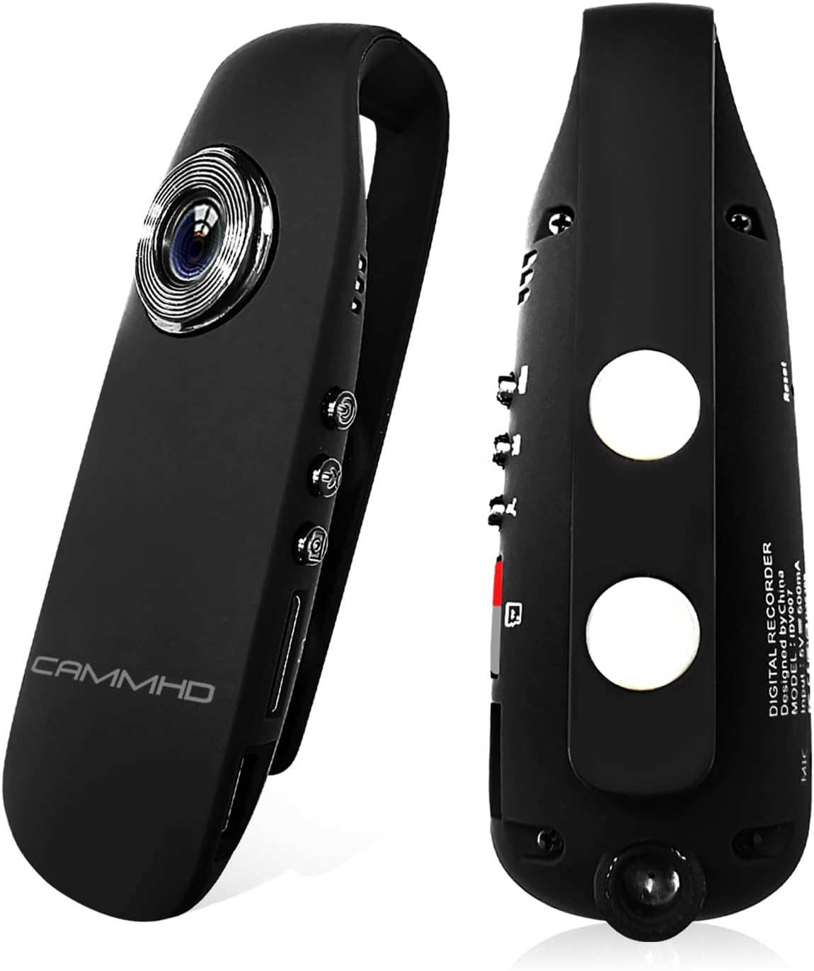 CAMMHD 1080P Mini Body Camera, 32GB Small Pocket Cam with Magnetic Clip, No Wifi Blutooth, Portable Video Recorder Suitable for Cycling Motorcycle Travel Hiking Walking Security