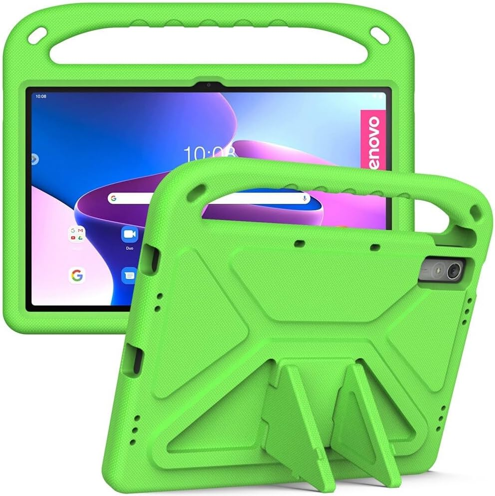 Jarttarn Kids Case Compatible with Lenovo Tab P11 2Nd Gen 11.5 Inch 2023 (TB-350FU/TB-350XU), Light Weight Shock Proof Handle Stand Kids Friendly Protective Cover Case EV a Tablet Case (Green) image number 6
