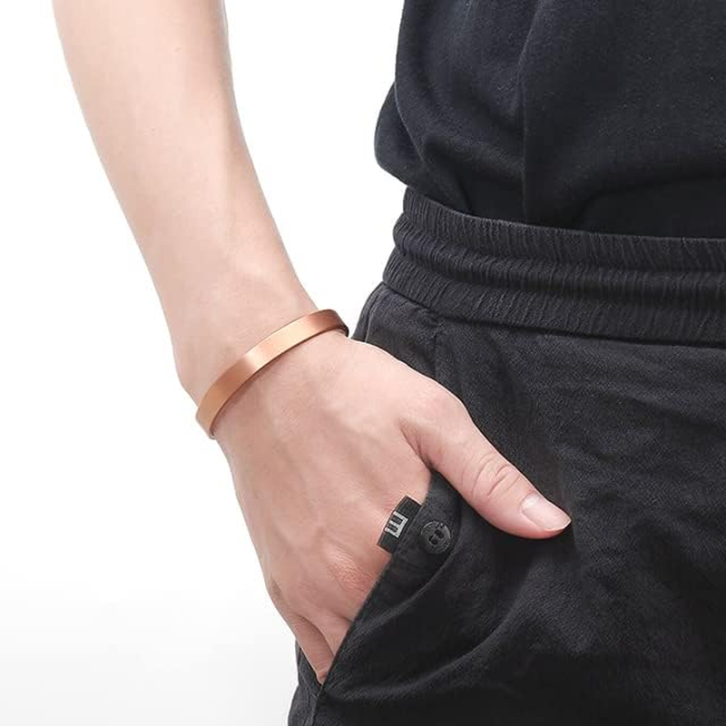 Copper Bracelet Personalized Magnet Bracelets for Men and Women with 8Pcs Magnets-Jewelry Gifts (Various Designs) for Best Mom/Dad/Sister/Grandma/Grandpa - Adjustable Bracelet in a Pretty Gift Box&hellip; - 6.3Inch image number 2