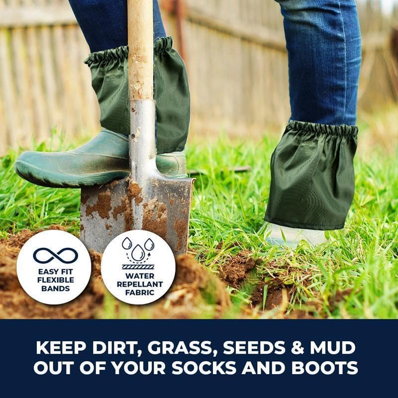 OZSTOCK 5PAIRS Gardeners Boot Protectors Sock Savers Water Resistant Work Boot Covers