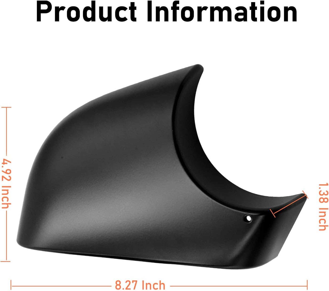 Jaronx Compatible with Tesla Model Y Mirror Bottom Cover 2018-2024, Right Passenger Rearview Mirror Lower Base Cover, Side Mirror Base Cover Replacement for Tesla Model Y Wing Mirror Repair(Right) image number 6