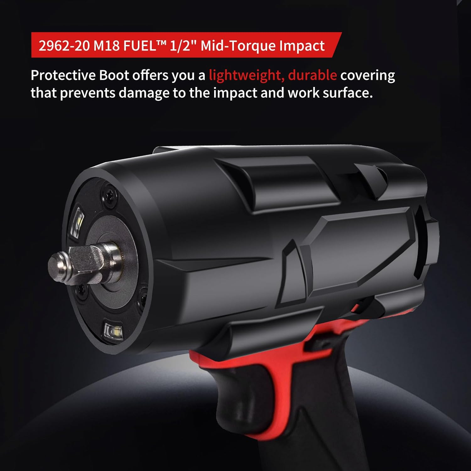 M18 Fuel Mid-Torque Impact Rubber Protective Boot 49-16-2960 M18 FUEL&trade; 3/8" Mid-Torque Impact Rubber Protective Boot (2962-20)