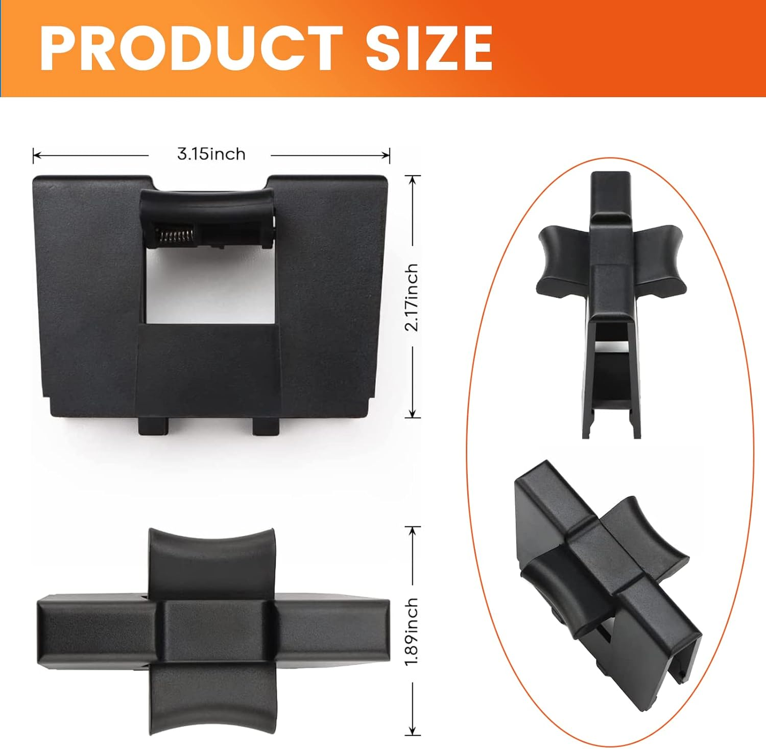 E-Vniko Center Console Cup Holder Insert Divider Compatible with Subaru Forester 2014-2022 Legacy,Outback 2010-2014 Replace 92118AJ000 92118AJ001 image number 5