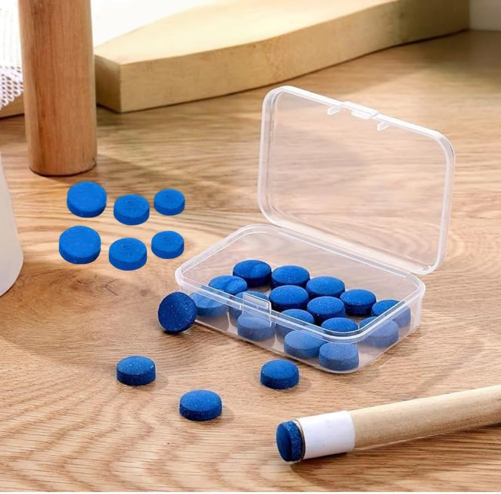 Billiard Pool Cue Tips, 30 Pcs Premium Pool Billiard Cue Tips Replacement Kit,10 Mm 12 Mm 13 Mm Replacement Tips for Pool Cues & Snooker Accessories,With Storage Box image number 2