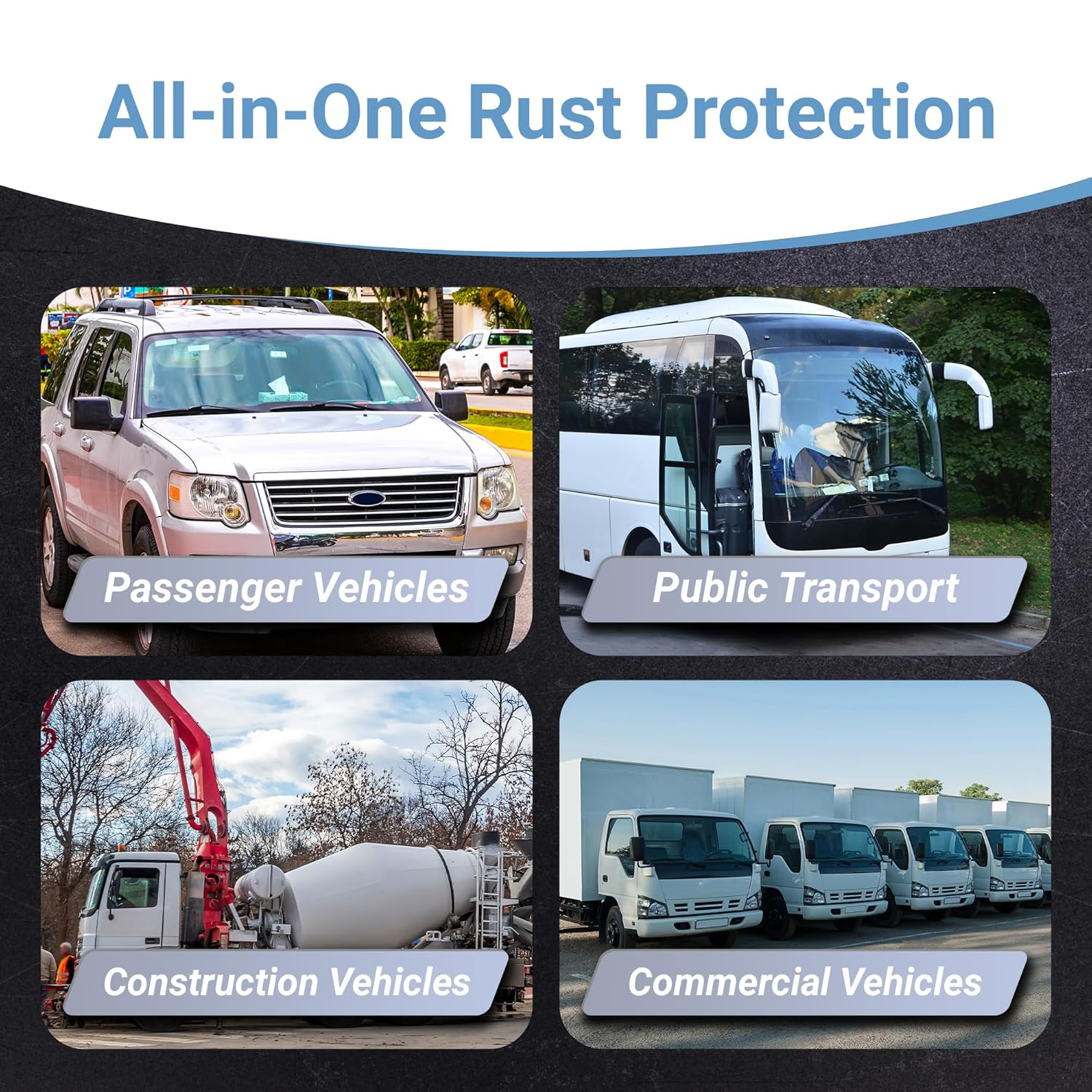 RUST BULLET Automotive - Metallic Gray - 1 Quart - Rust Inhibitor & Protective Coating for Cars, Trucks, & Metal Surfaces, UV Resistant, No Topcoat Needed image number 3