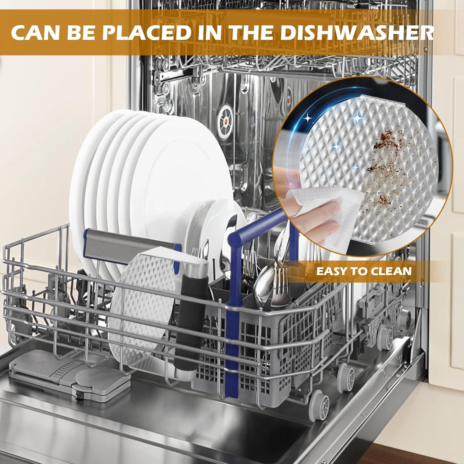 Burger Press 5.5" Round, Stainless Steel Burger Press Meat Steak, Professional Burger Smasher, Grill Press for Flat Top Griddle Grill Cooking, Juicy and Crispy Burgers for Bbqs (304 Stainless Steel) image number 5