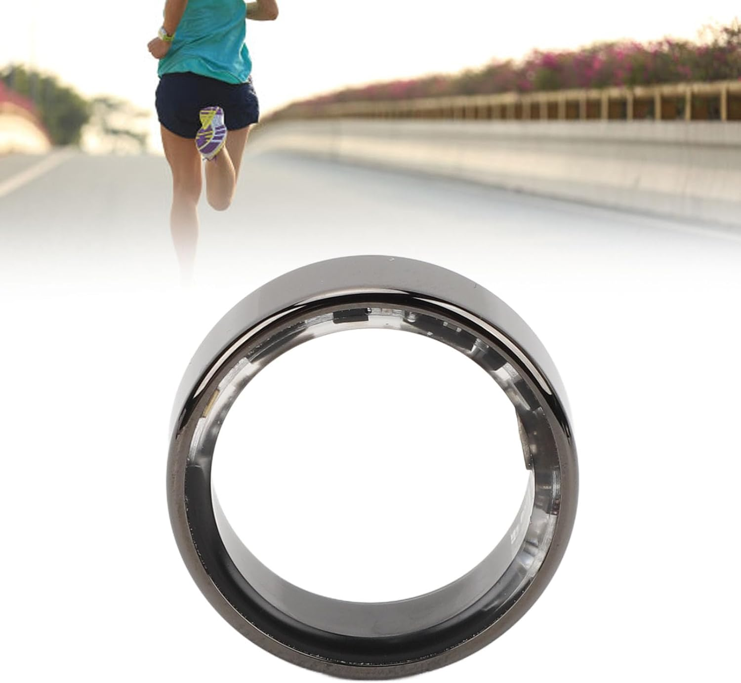 Fitness Smart Ring, Smart Ring Health Tracker, Fitness Sleep Tracker Smart Ring, IP68 Waterproof Bluetooth Fitness Tracker Rings, Intelligent Depression Emotion Monitoring (Black)