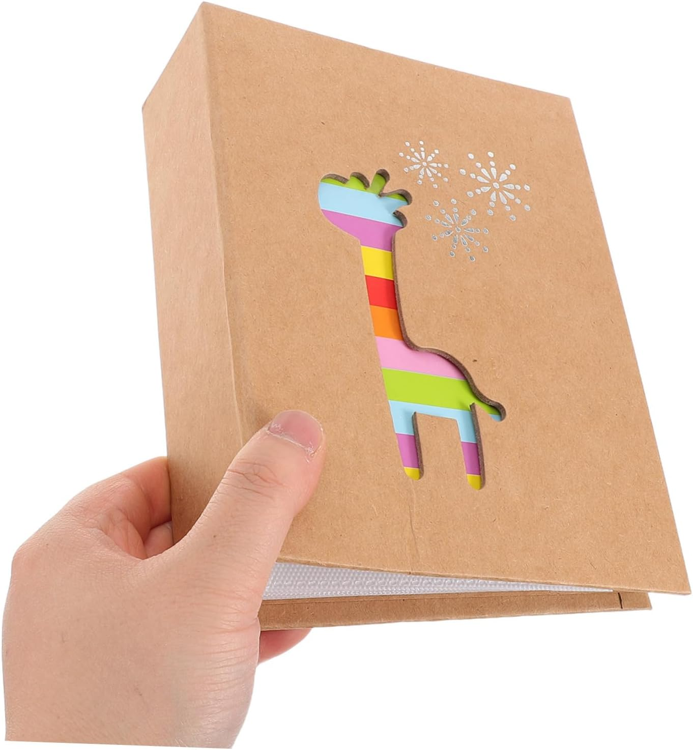 HOODANCOS Boys and Girls Photo Album for Photos Kraft Keepsake Adorable for Family Memories Birthdays and School Activities Picture Storage image number 1