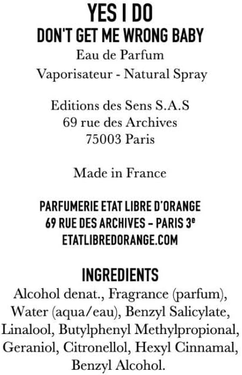 Etat Libre D'Orange YES I DO Eau De Parfum, 50Ml image number 2