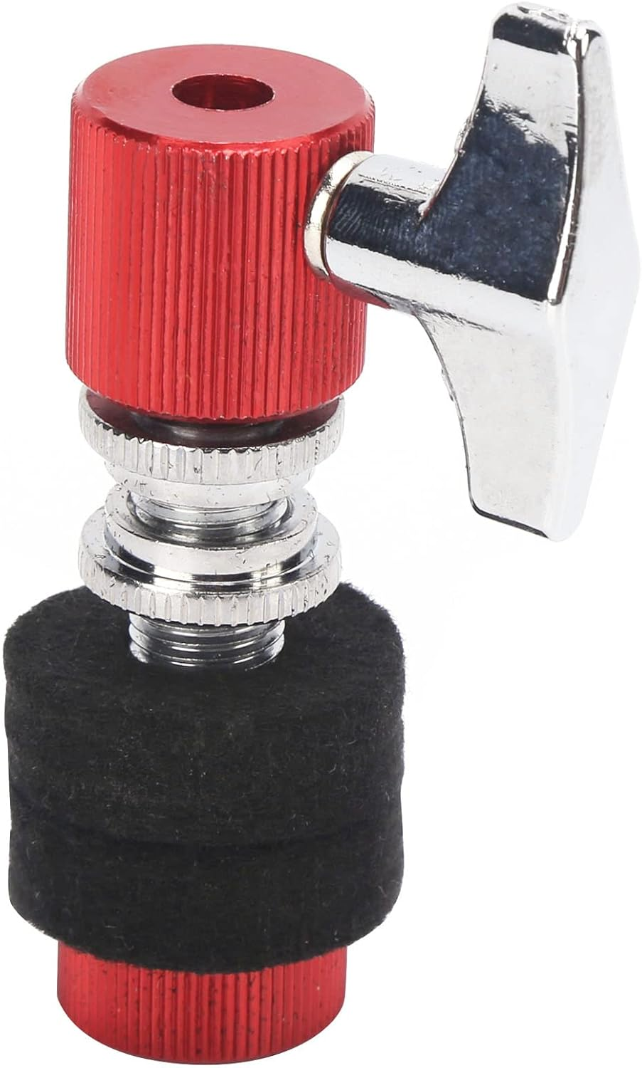 Hi-Hat Clutch, Aluminum Alloy Hi Hat Clutch Drum Clutch Standard Jazz Drum Percussion Instrument Parts & Accessories for General Purpose Professional (Red) image number 6