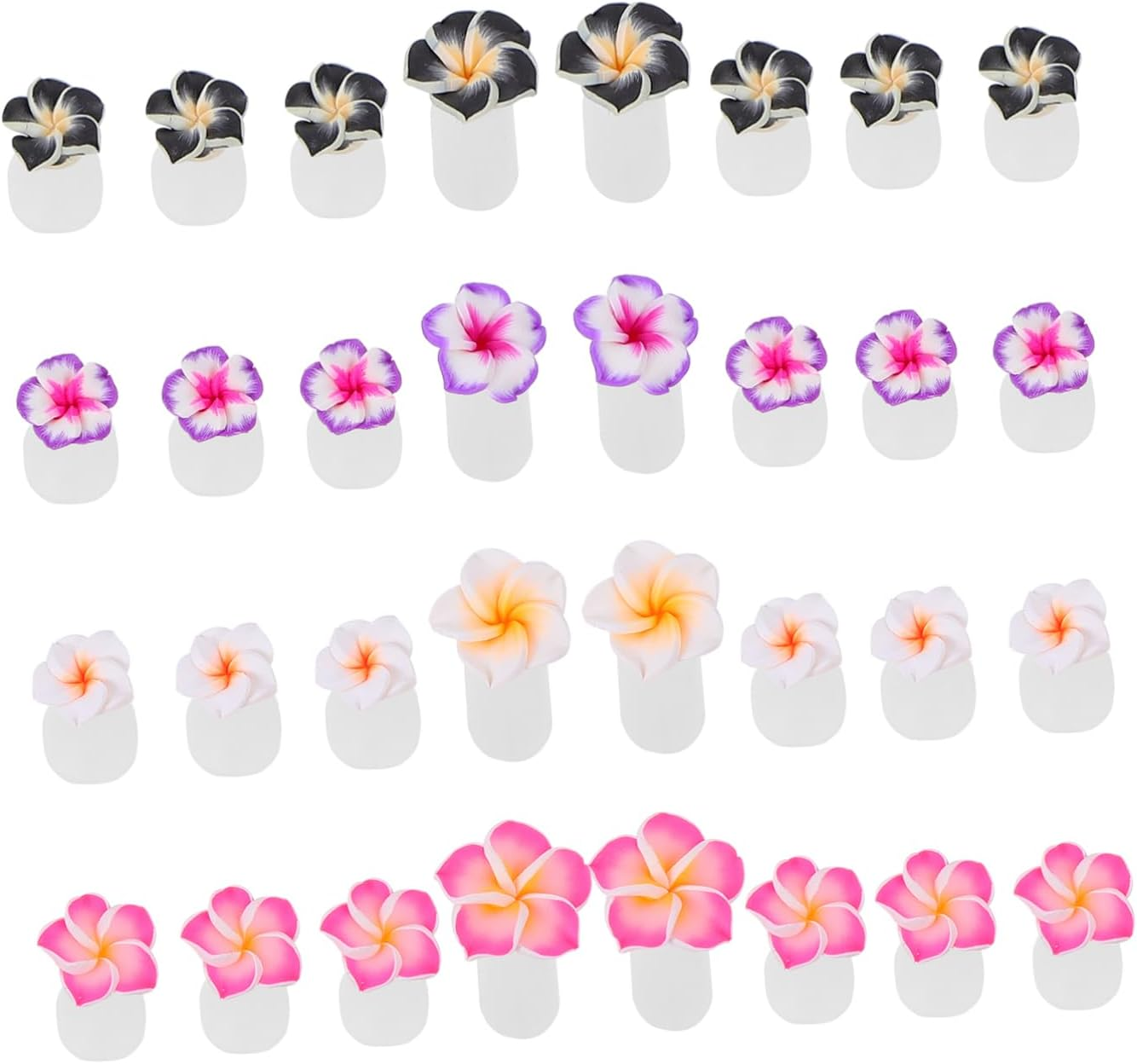 Minkissy Nail Polish Separator Toe Spacer 32Pcs Silicone Toe Separators for Pedicure Art image number 1