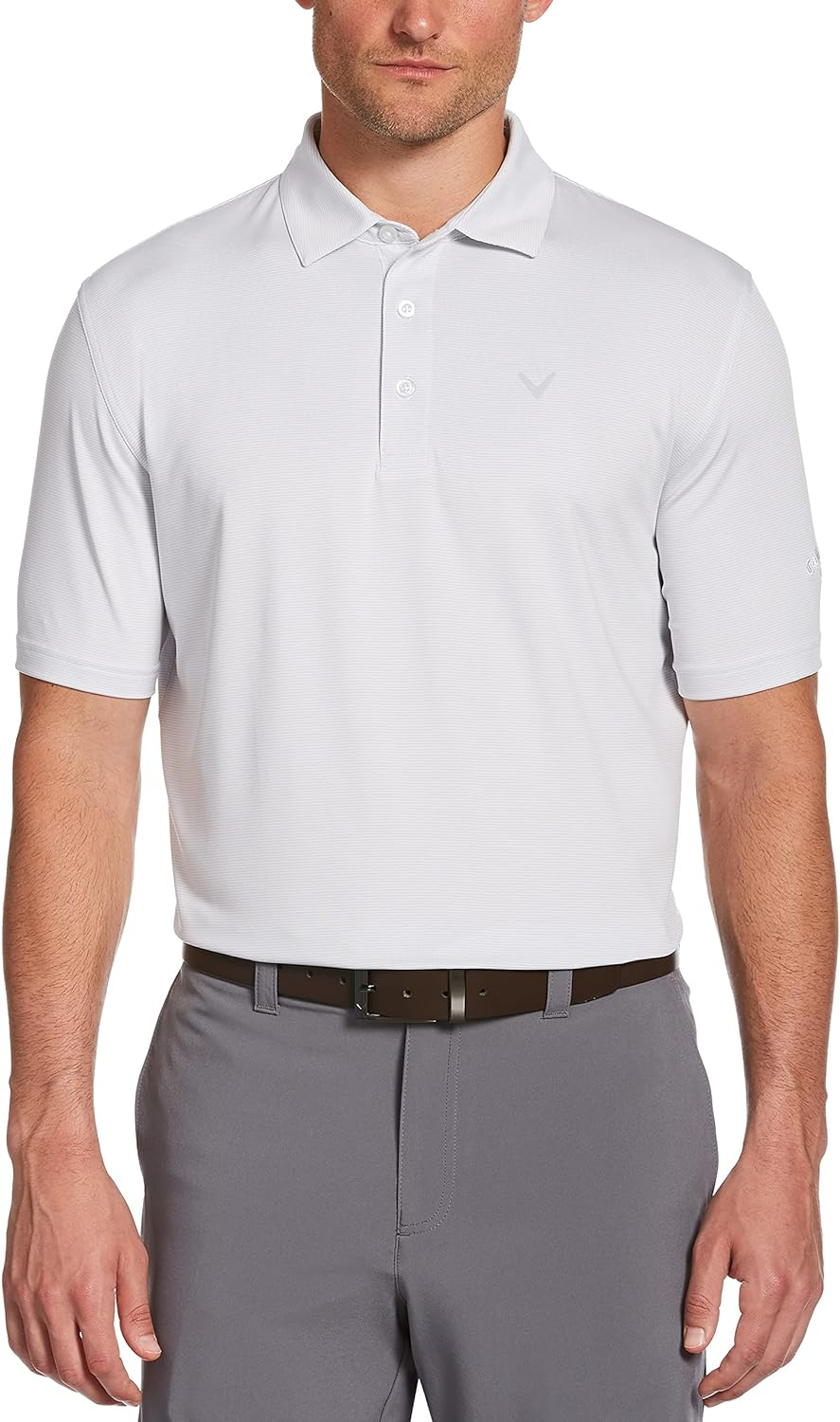 Callaway Men'S Standard Fine Line Stripe Short Sleeve