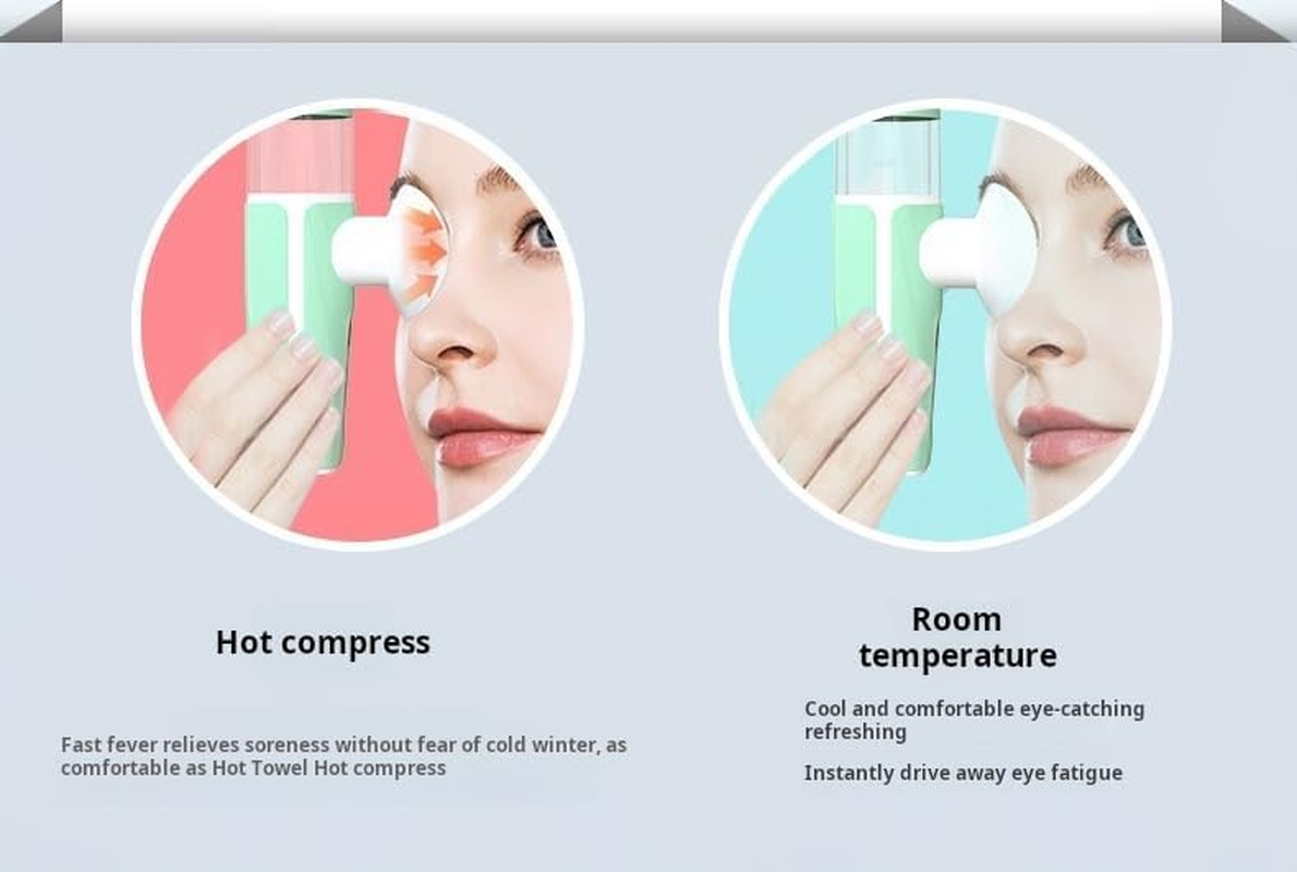 Eye Steamer for Dry Eyes,Heated Eye Mist Sprayer,Eye Treatment, Portable Heated Eye Masks,Mini Eye Moisturizing Cleaning Soothing Steamer,Electric Eye Mist Sprayer with Warm Compress for Home & Travel (Yellow) image number 5