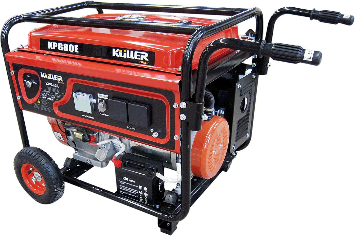 KULLER 18HP 8000W Max/7500W Rated Backup Petrol Generator Single-Phase image number 2