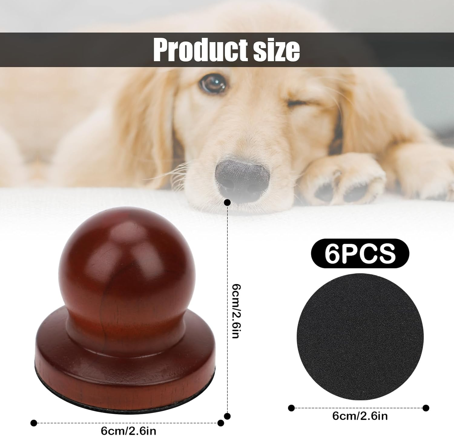 Dog Nail File, Quiet Dog Nails Scratch Pad Board with 6 Replaceable Filing Disc Dog Nail Portable Dog Nail Clippers for Grooming Dog Nail File Trimmer for Smoothing Pet Gifts image number 2