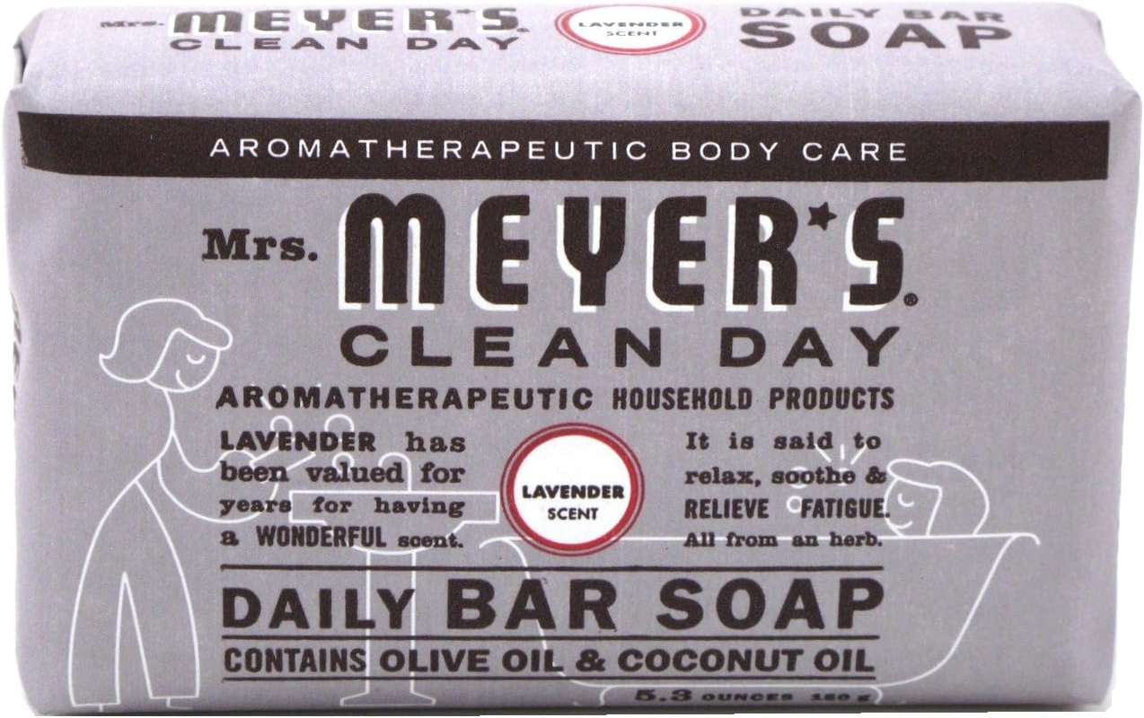 Mrs. Meyers Mrs Meyers Bar Soap Lavender 5.3 Ounce (156Ml) (3 Pack)