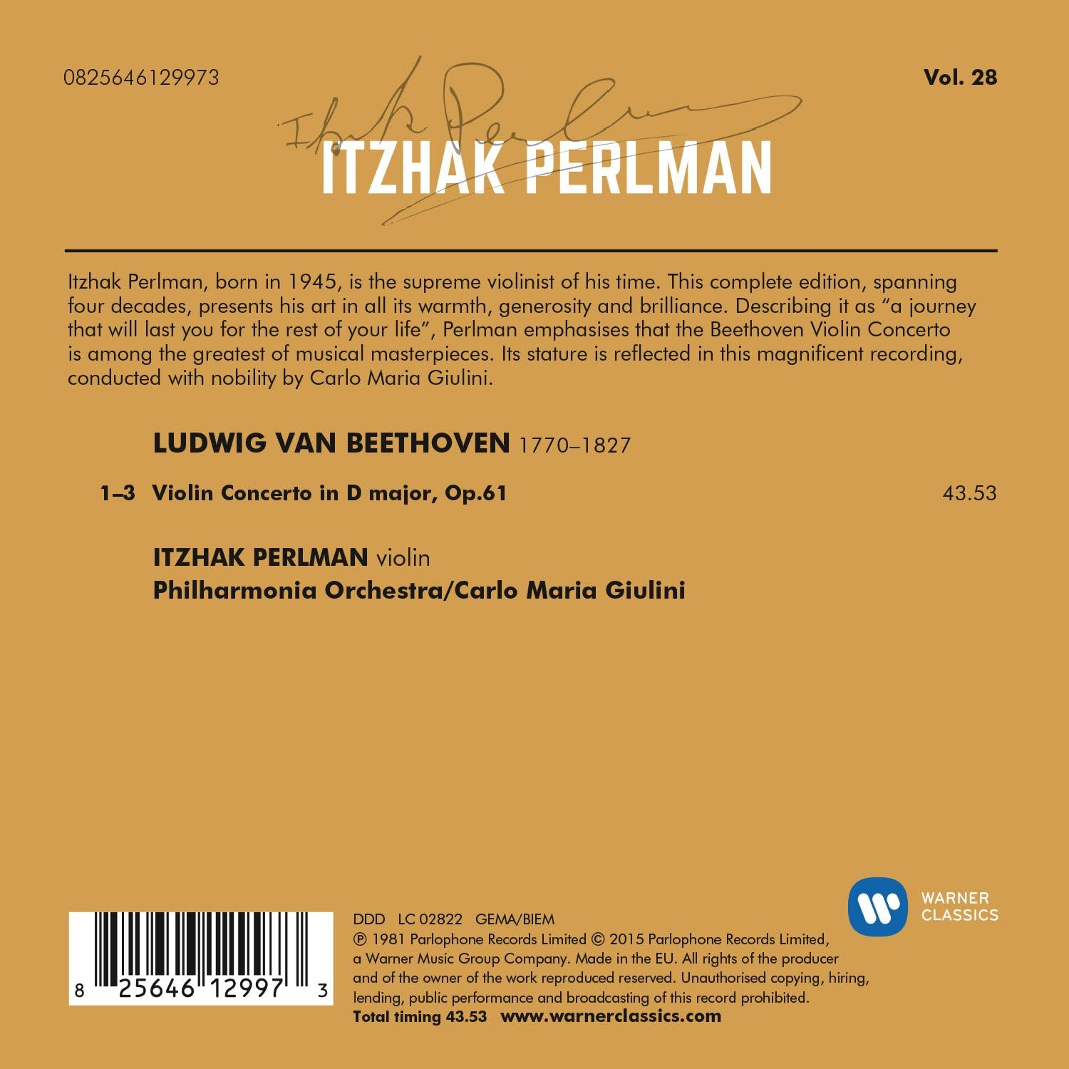 Beethoven: Violin Concerto image number 1