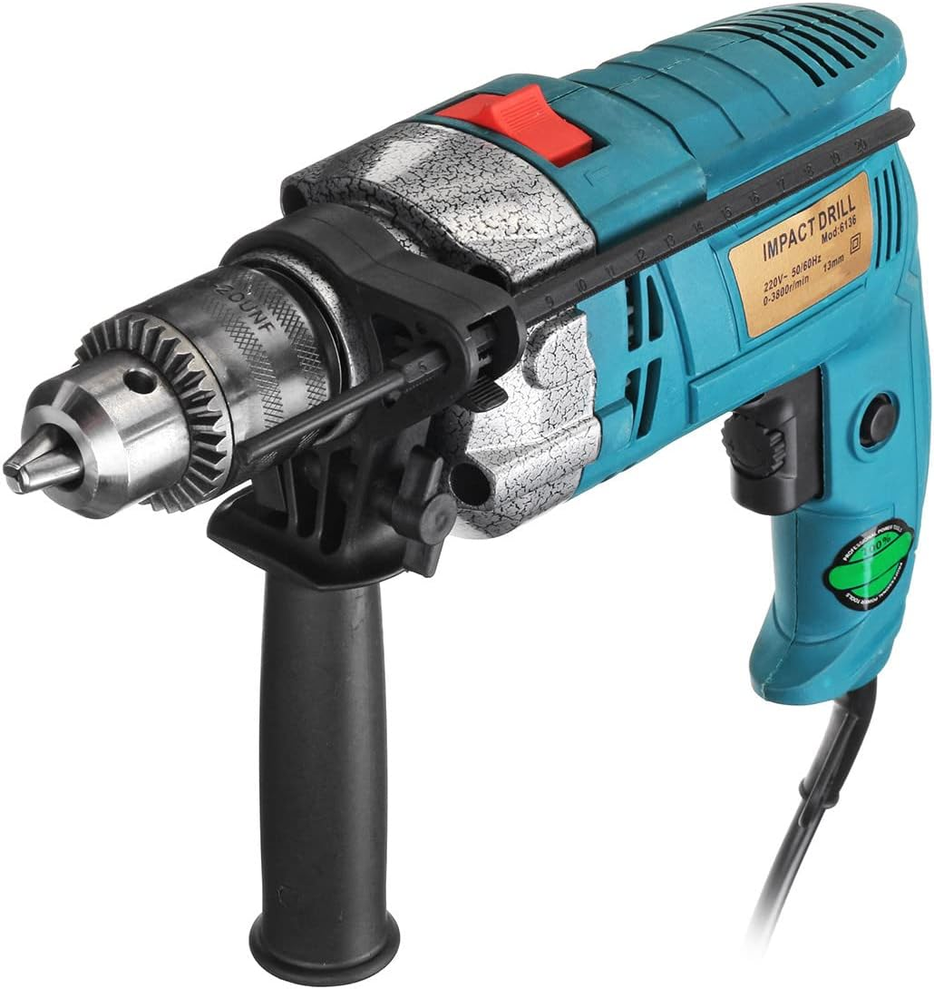 32Pcs/Set Brushless Motor Electric Corded Impact Drill 13Mm Chuck 3200Rpm 700W image number 3