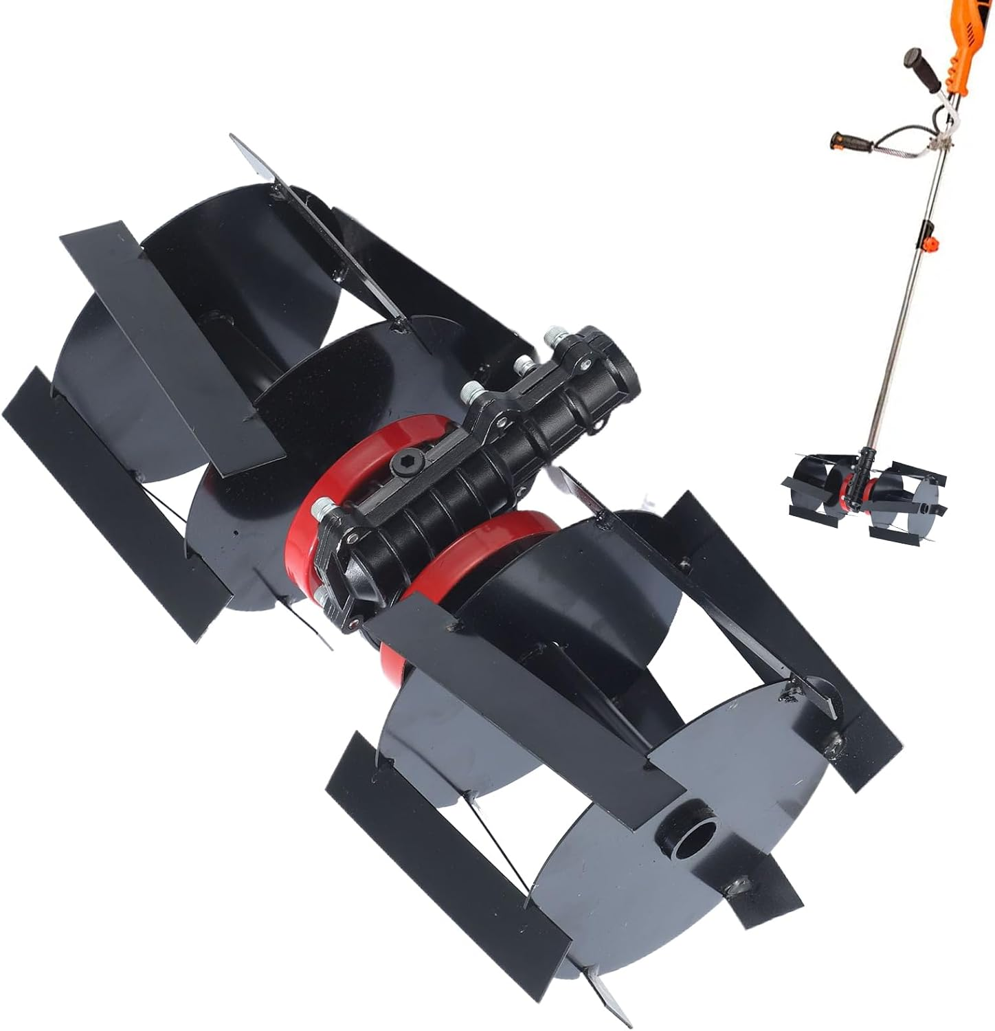 Loosening Soil Machine Wheel - Heavy Duty Tiller Weeding Wheel,Gardening & Lawn Care Tool for Soil Cultivation Farm Tractor Field Garden Home Users Professionals Business Users Beginners