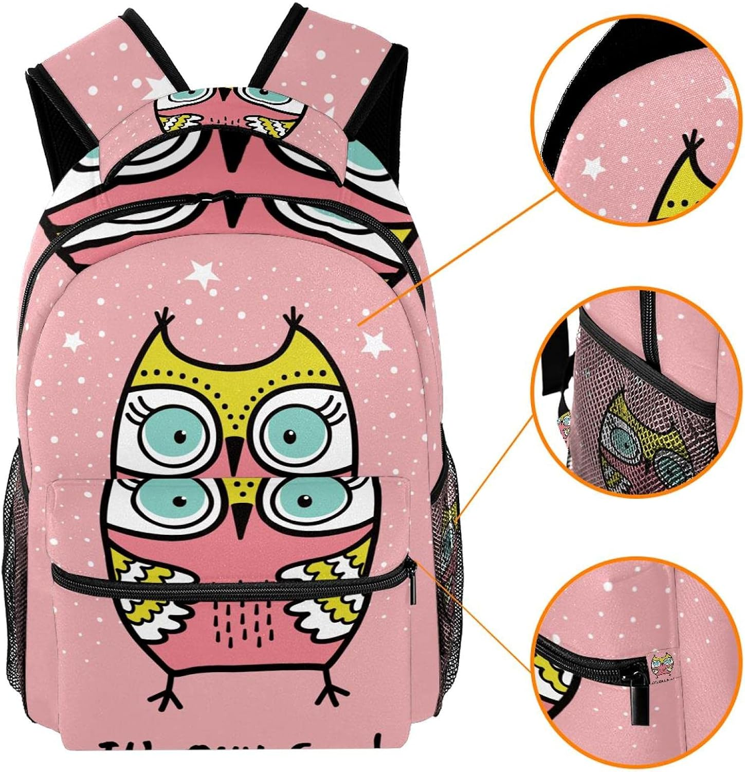 Its Owl Good Backpack Students Shoulder Bags Travel Bag College School Tote Backpacks