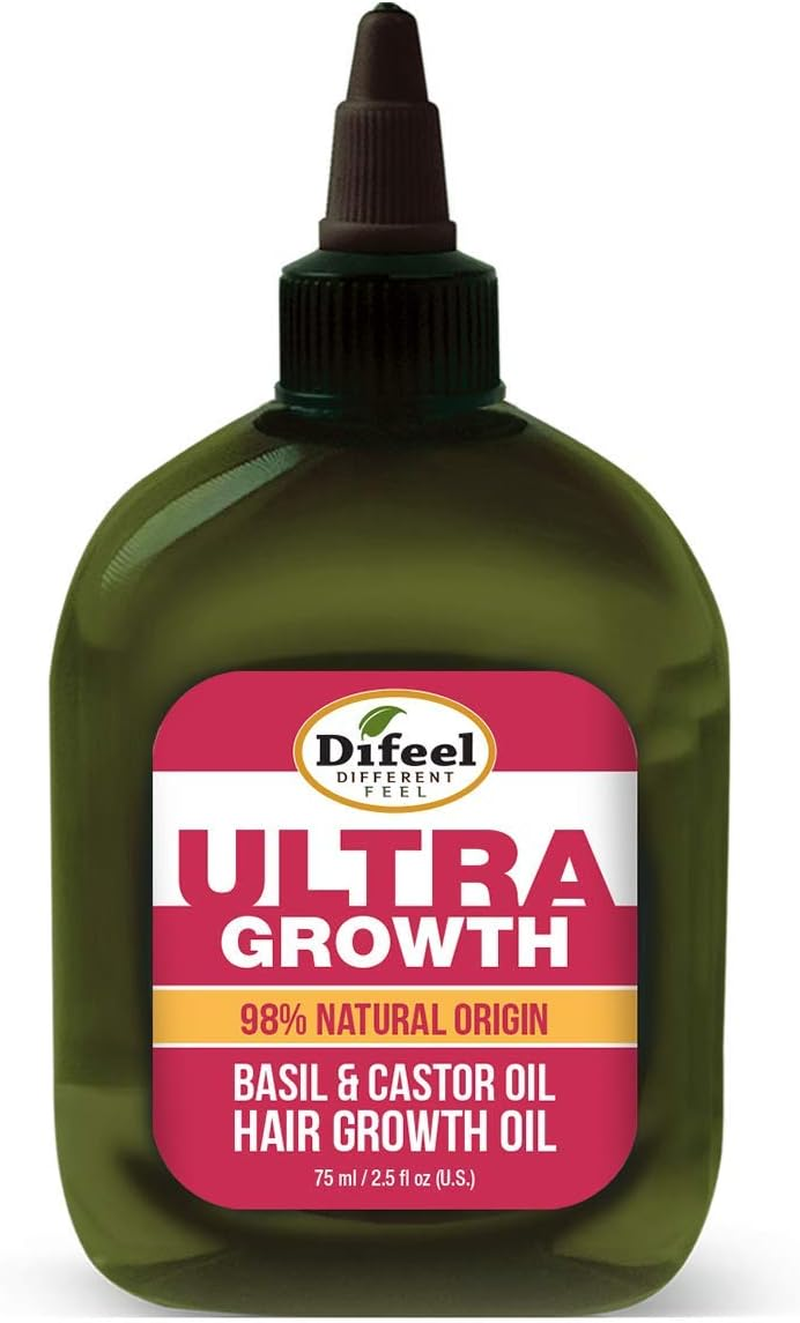Difeel Ultra Hair Growth Oil Infused with Basil and Castor Oil 2.5 Oz. - Great Treatment for Hair Thinning, Grow Hair Fast image number 2
