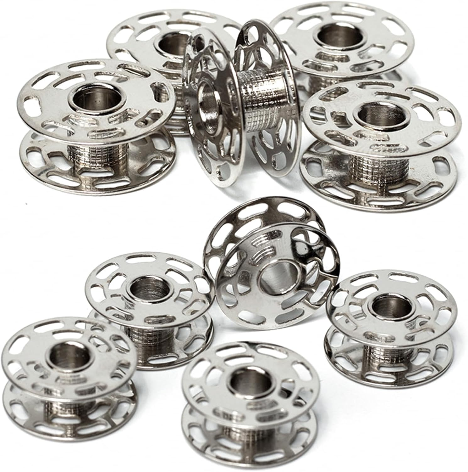 FQTANJU 10 Pieces Bobbins, Part Number # 0060265000QW - BERNINA 180 185 190 200 435 450 640 730E 1000 1630, 10 Pieces image number 5