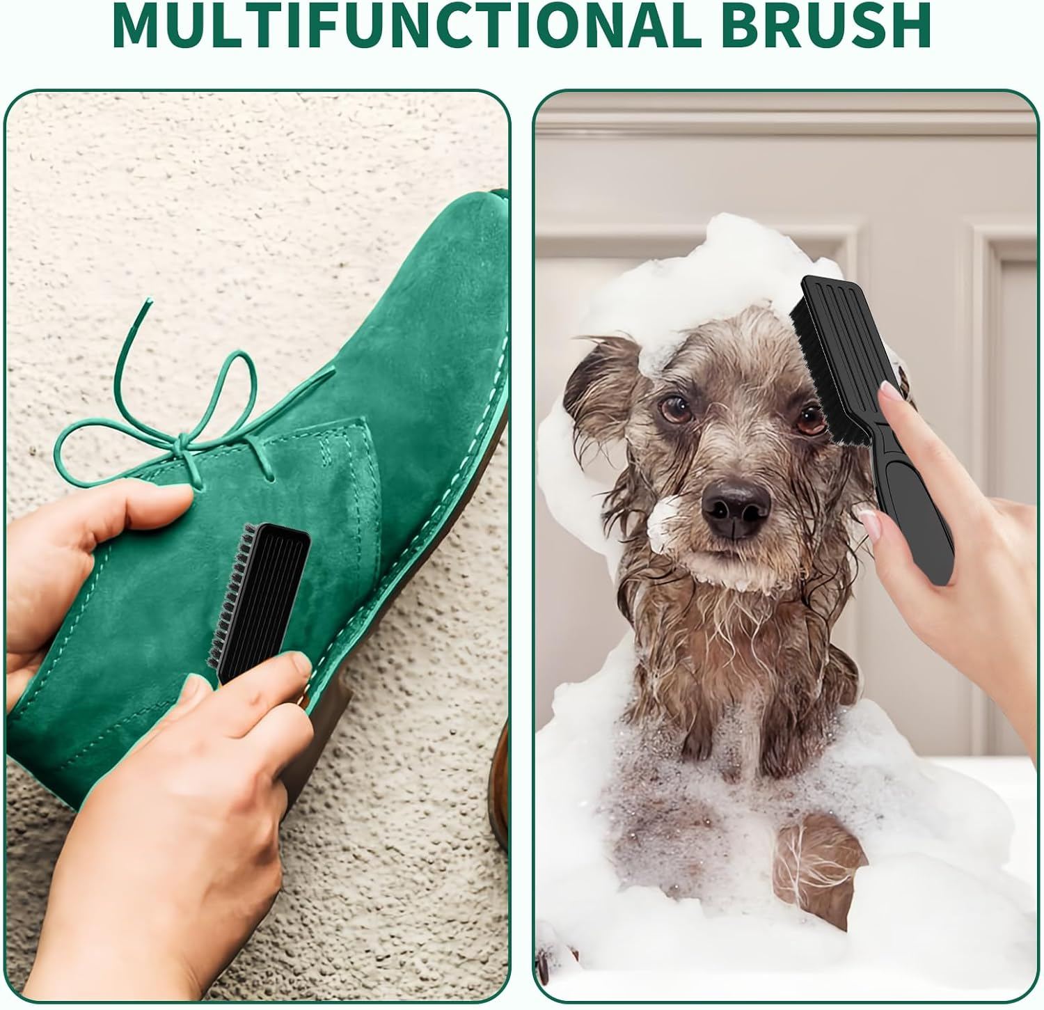 SQULIGT 6 Pcs Barber Clipper Brush Blade Trimmer Cleaning Brush Set Duster Manicure Nylon Brush Hair Styling Brush Tool (Black) image number 4