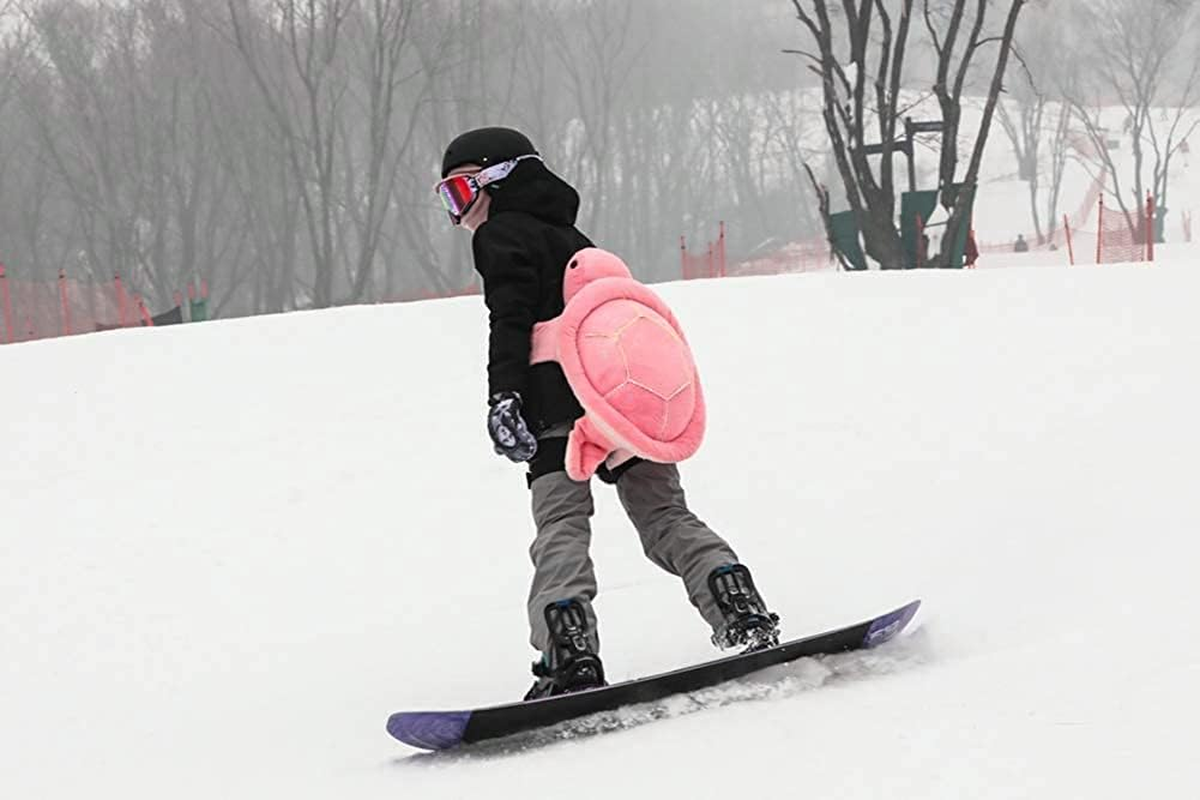 Elegeet Protective Gear for Skiing Skating Snowboarding Cute Turtle Tortoise Cushion (Red, Large) image number 2