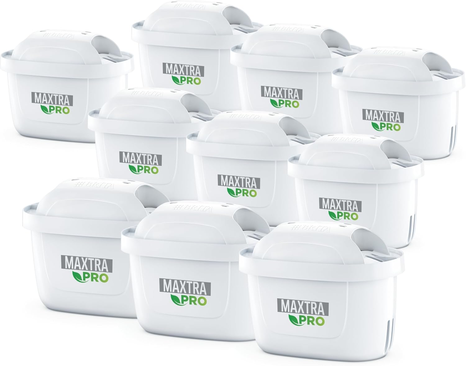 BRITA MAXTRA PRO Limescale Expert Water Filter Cartridges, Fits All MAXTRA Jugs and Flow Systems, Bio-Based Plastic, 10 Pack image number 4