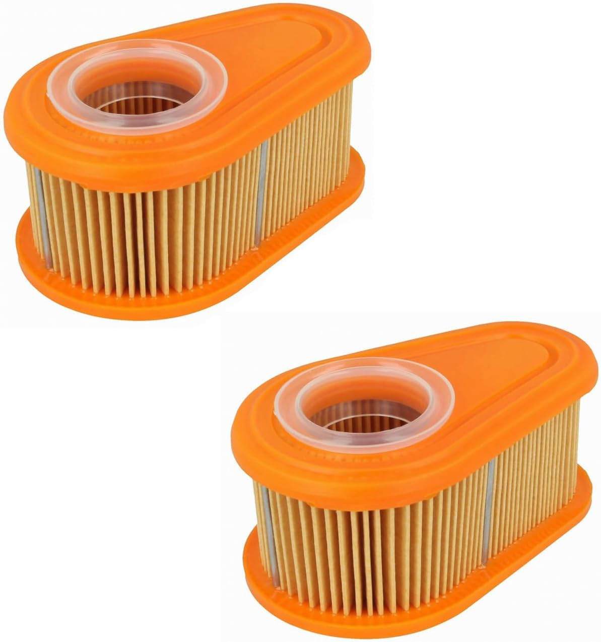 Tjhypernete 2Pcs Air Filter Cartridge, Lawn Mower Engine Filter Replacement, Optimized Air Filtration, Filter Element, Compatible with Briggs&Stratton Models 005419, 796254, 795066, 792038, 790388 image number 2