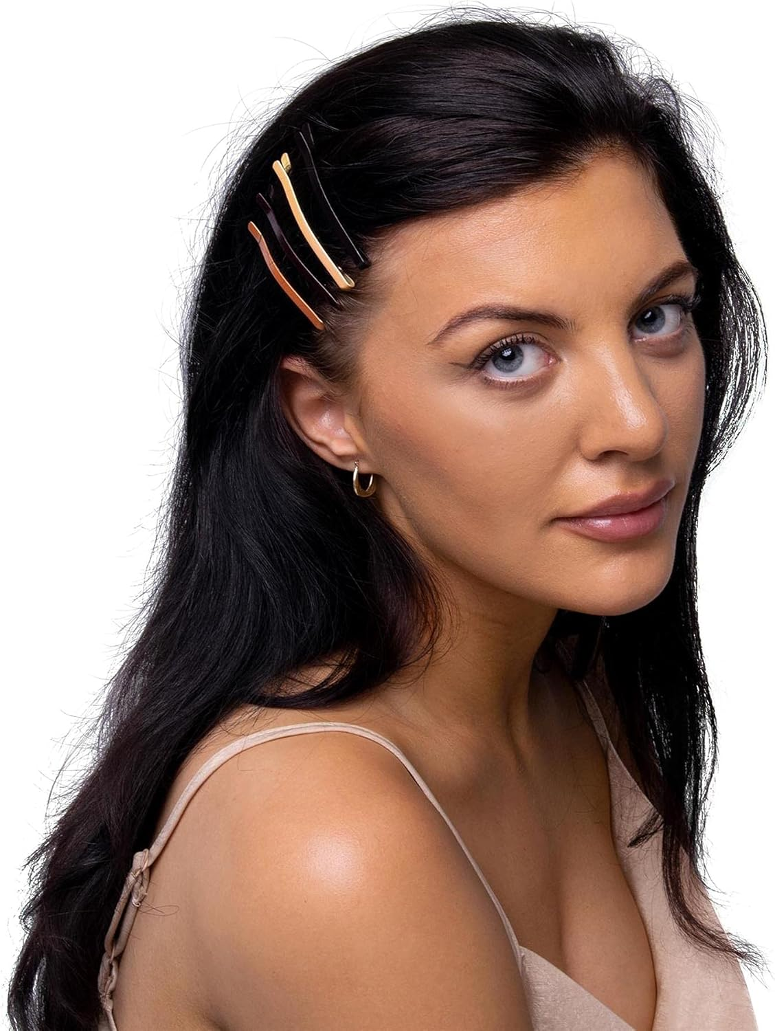 Basicsense Jumbo Metal Hair Pins Sturdy & Durable Long Last Strong Bobby Slides Clips for Thick Hairpins (Brown, L) image number 7