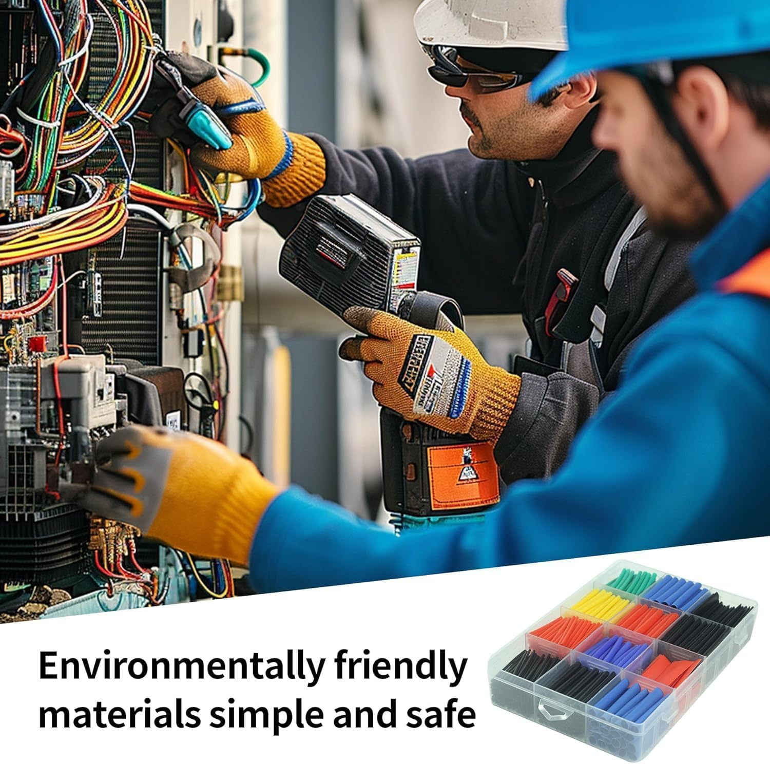 750 Pcs Heat Shrink Tubing Kit,2:1 Ratio Waterproof Wire Shrink Wrap Tubing,6 Colors 12 Sizes,Electrical Wire Heat Shrink Wrap Tubing Kit, for Wire Cable Shrink Wraping Repair Insulation DIY image number 1