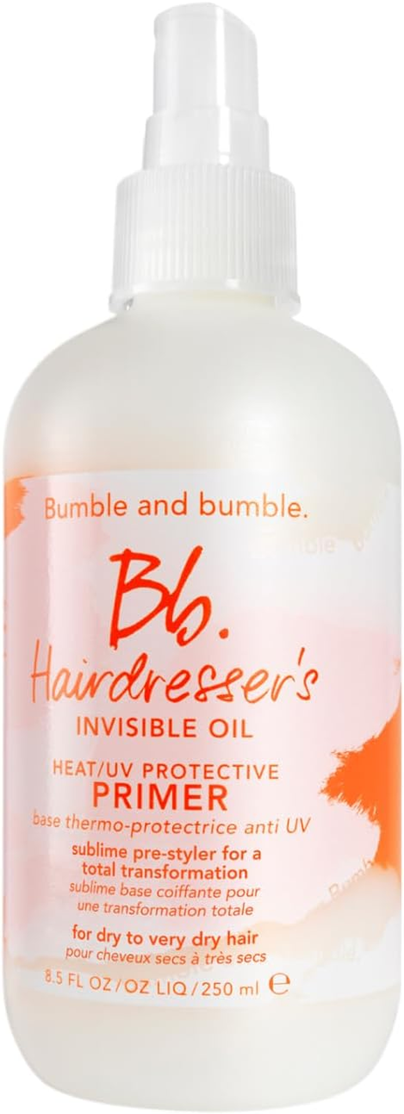 Bumble and Bumble Hairdresser'S Invisible Oil Heat/Uv Protection Leave-In Conditioner Hair Primer | Hydrating, anti Frizz, Color Safe | Straight, Coily | with Argan Oil + Coconut Oil, 8.5 Fl. Oz. image number 1