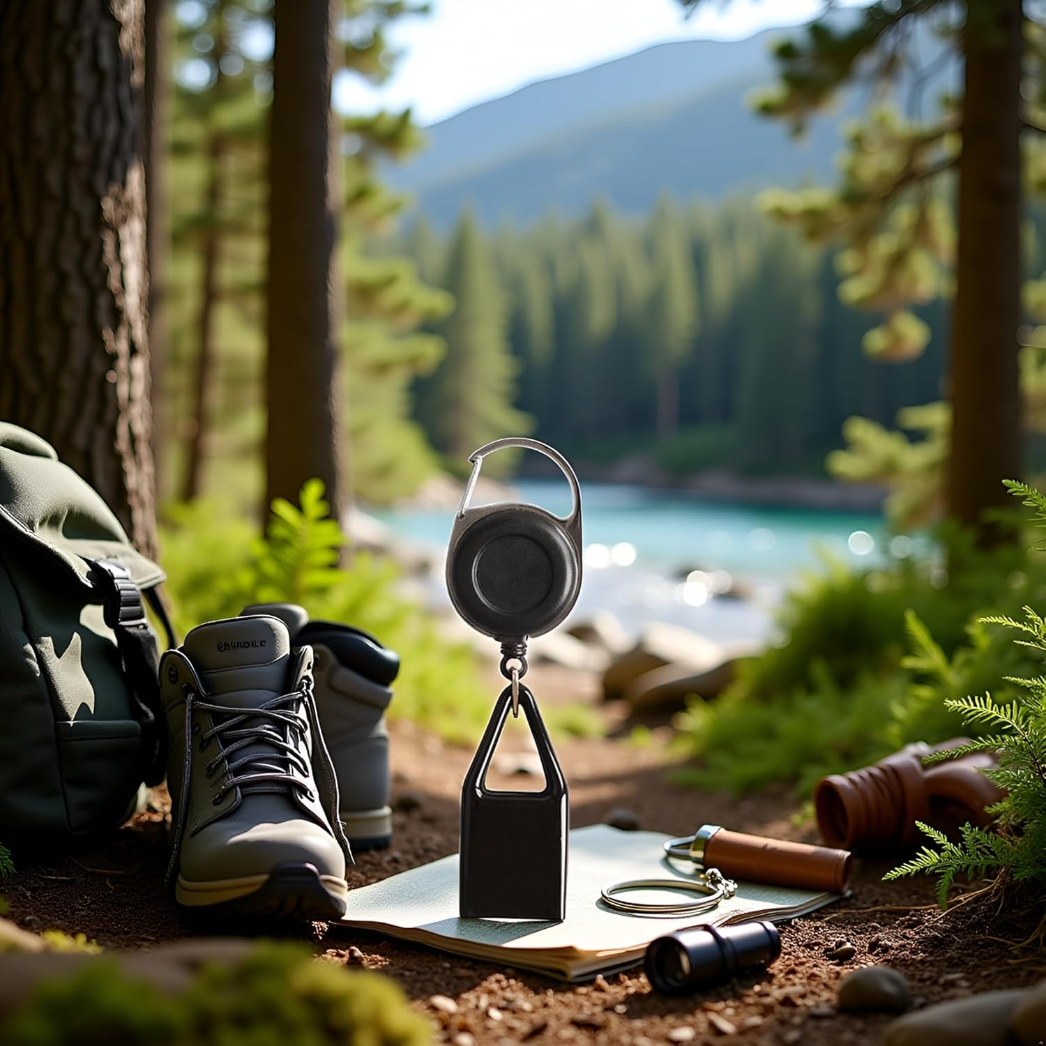 2Pcs Lighter Clip,Retractable Lighter Belt,Anti Lost Retractable Lighter Cover,Keychain Belt,Lighter Leash for Fishing Hiking,Lighter Protective Cover for Camping,Lighter Leash