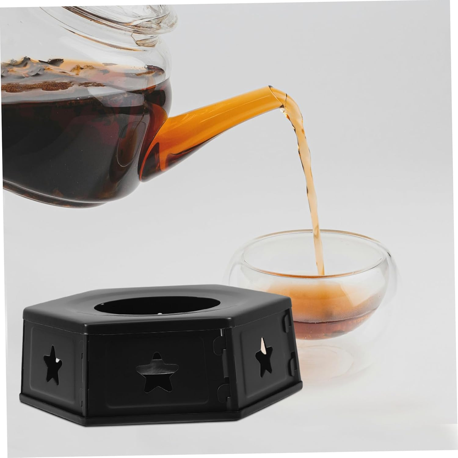 Gatuida Stainless Steel Teapot Warmer Base Portable Removable Tea Kettle Heater Multi-Functional Household Tea Warmer image number 2