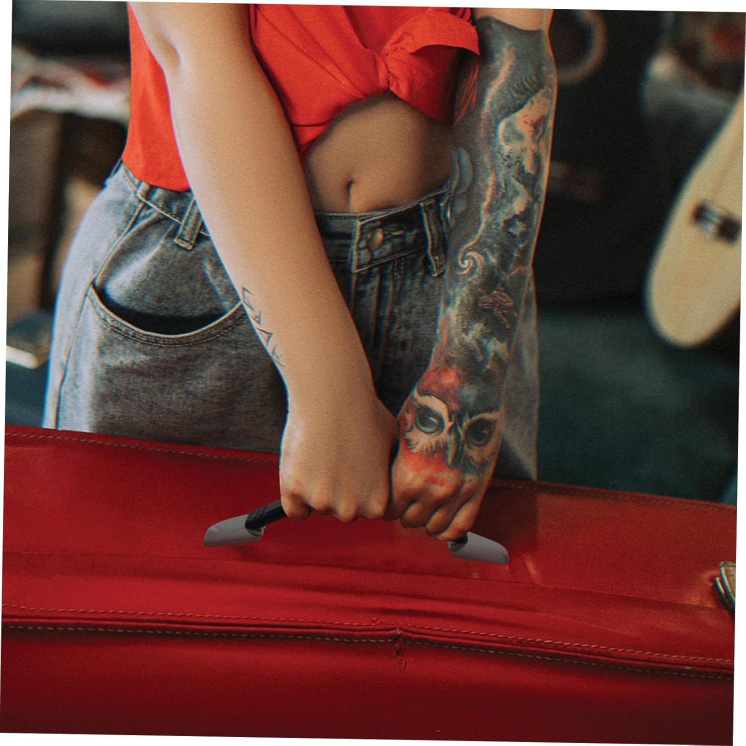 SHERCHPRY Suitcase Handle Replacement Travel Suitcase Luggage Handle Strap Sturdy Adjustable Carrying Grip for Luggage Boxes image number 1