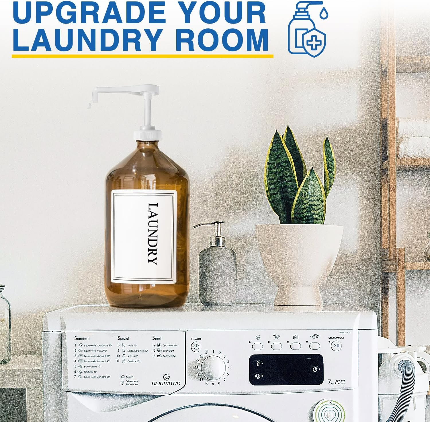 2 Pack Leak Proof Gallon Jug Pump Dispenser, 38-400 Pump for Gallon Jug - Lotion Gallon Shampoo Pump Top Replacement, Fits 1 Gallon Bottle 64Oz 128Oz Shampoo Laundry Containers image number 2