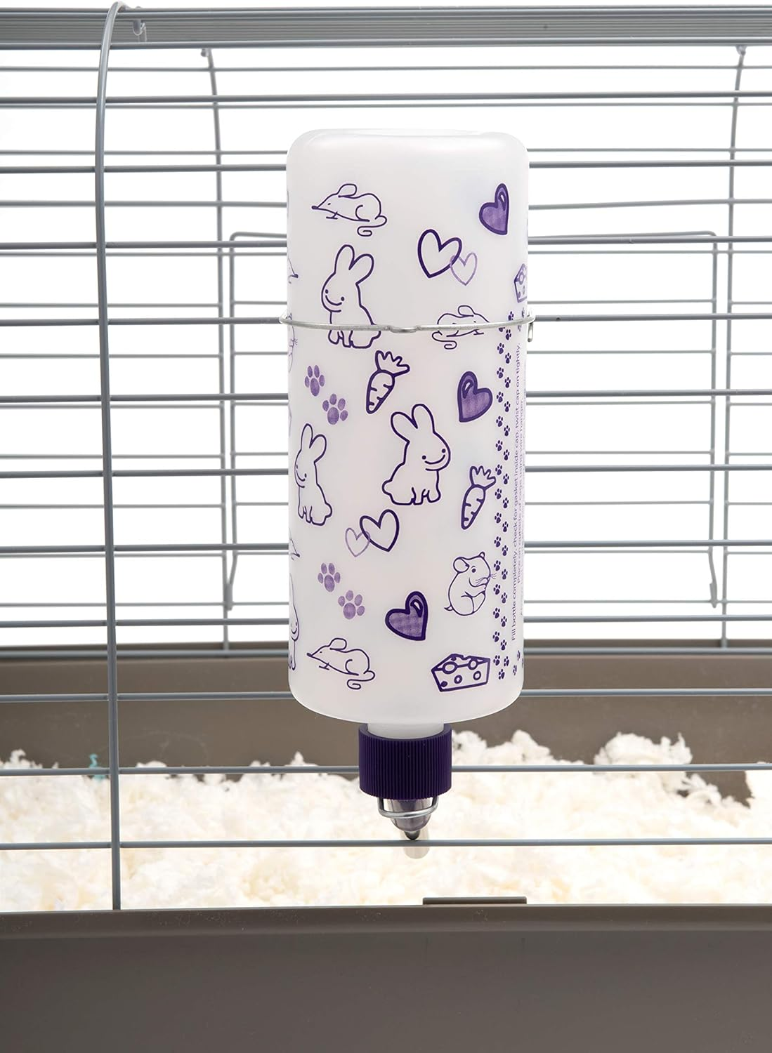 Lixit&reg; Bulk Water Bottles with Display Case for Rabbits, Ferrets, Chinchillas, Rats, Mice, Guinea Pigs', and Other Small Animals - Made in USA (32 Ounce (Pack of 6)) image number 5