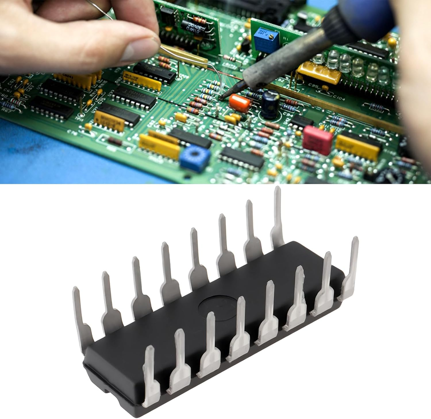 Ecsing 10Pcs 16Pin Integrated Circuit 74LS138N SN74LS138N for Digital Computing image number 1