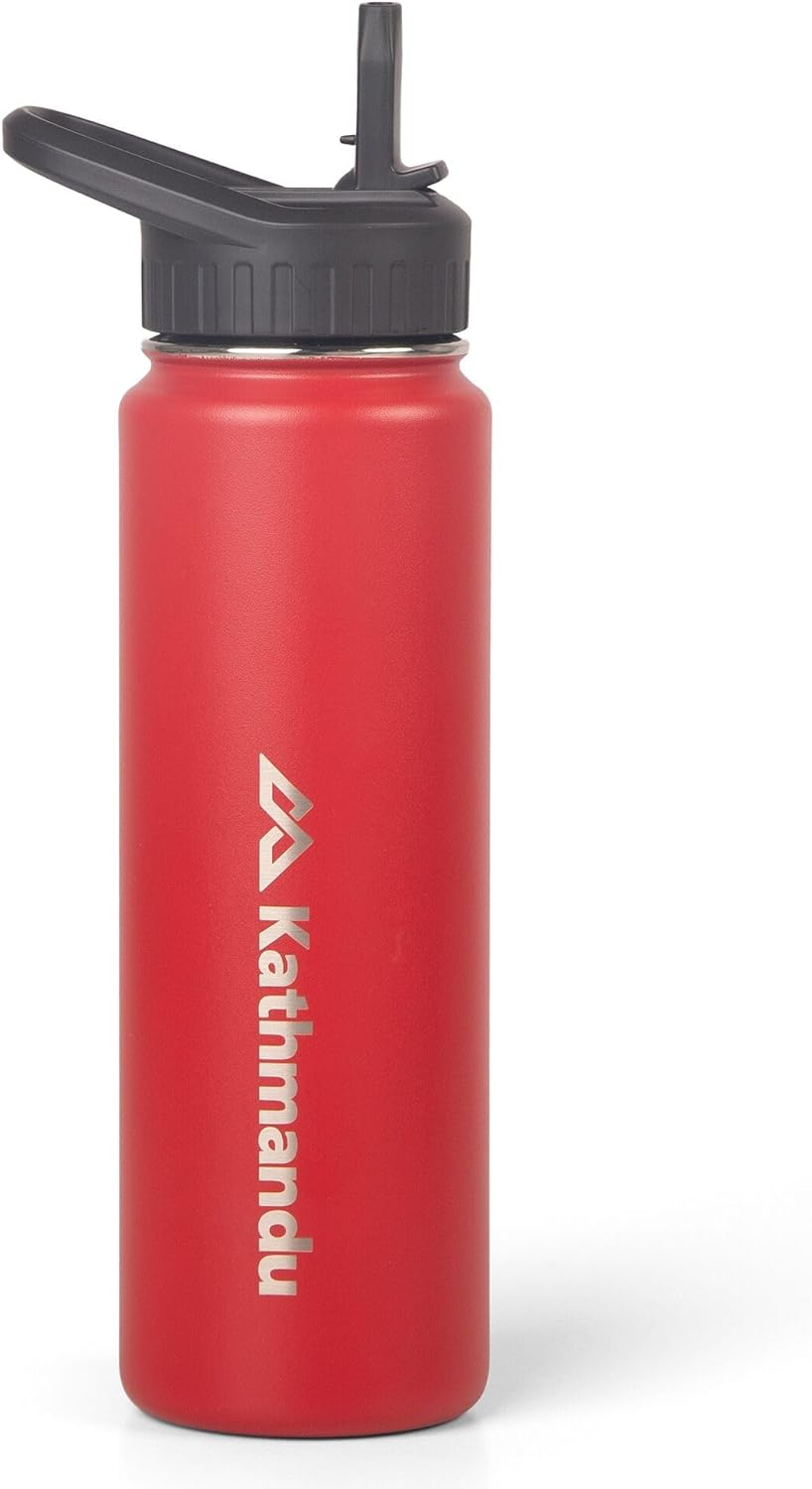 Kathmandu Straw Lid Insulated Bottle - 710 Ml Unisex Vanilla 710ML