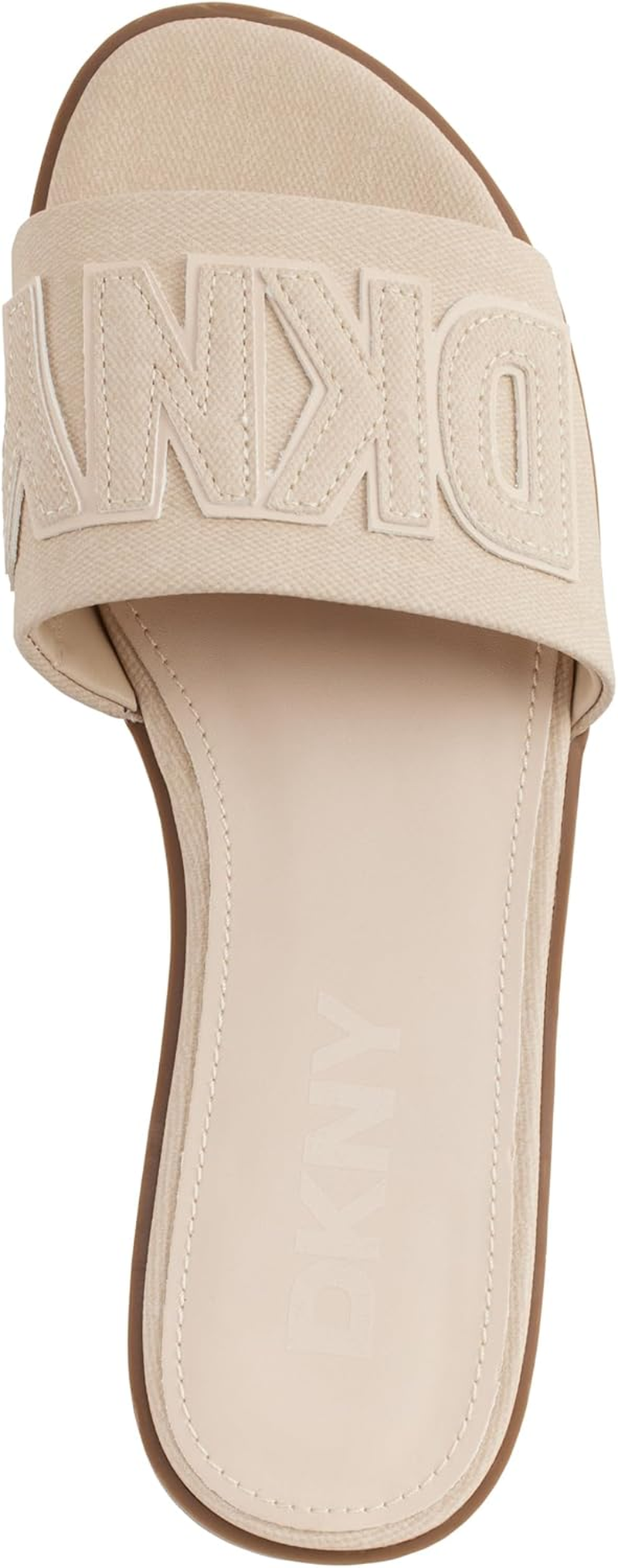 DKNY Women'S Willow-Flat Slide Everyday Cushioned Insole Footwear Sandal
