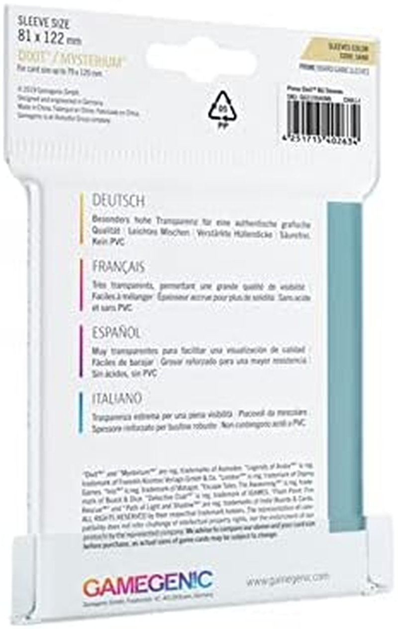 Asmodee Gamegenic Dixit Mysterium Prime Board Game Sleeves with 90 Sleeves per Pack image number 3