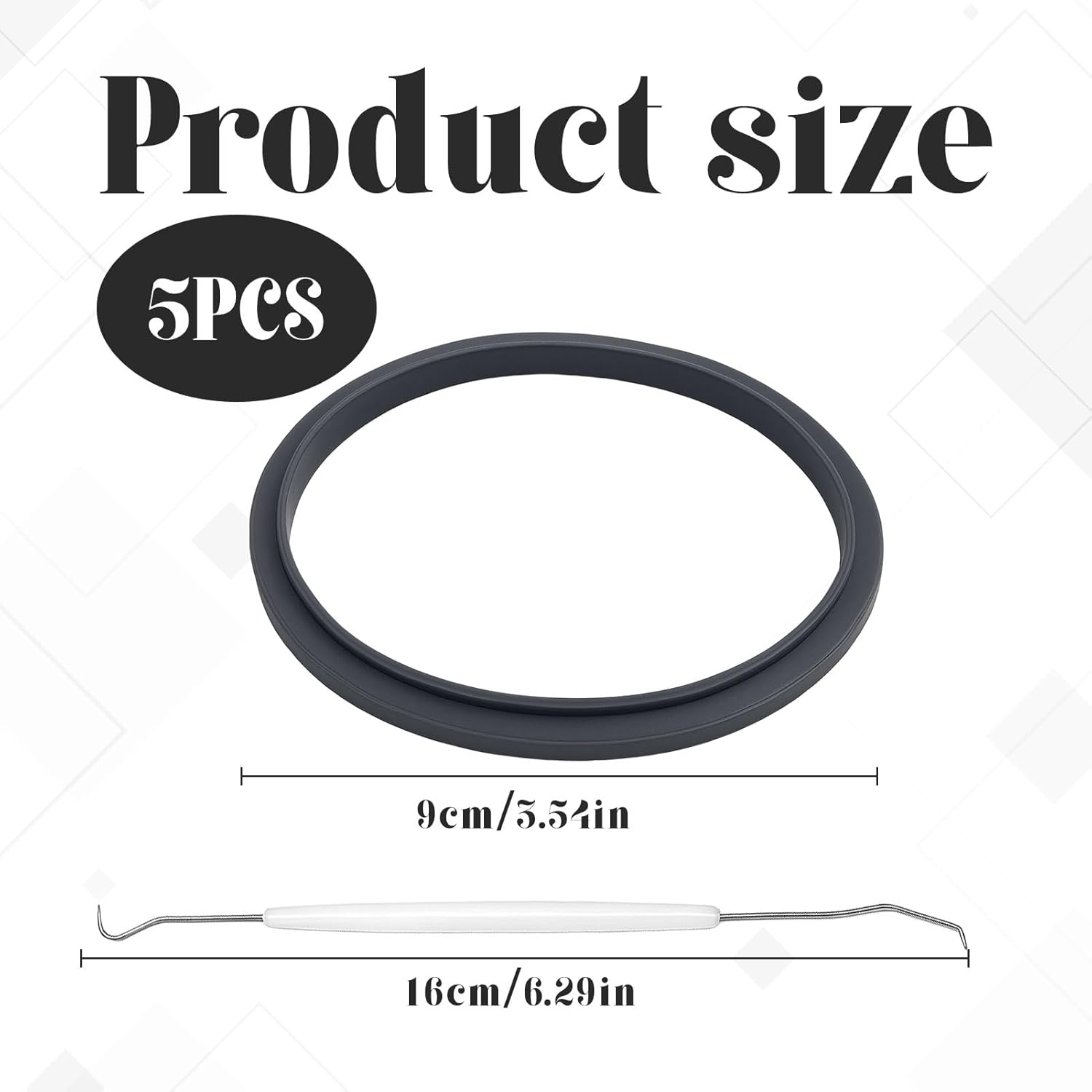 Gaskets for Nutribullet Blender, 4Pcs Replacement Part for Nutribullet, Gaskets Replacement Parts, Blender Seal Gasket Silicone 600W/900W Accessories, Juicer Seal Ring for Nutri Bullet Grey image number 1